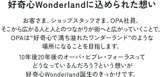 好奇心Wonderlandをのぞいてみよう！